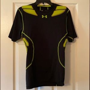 Under Armour compression football shirt with pads